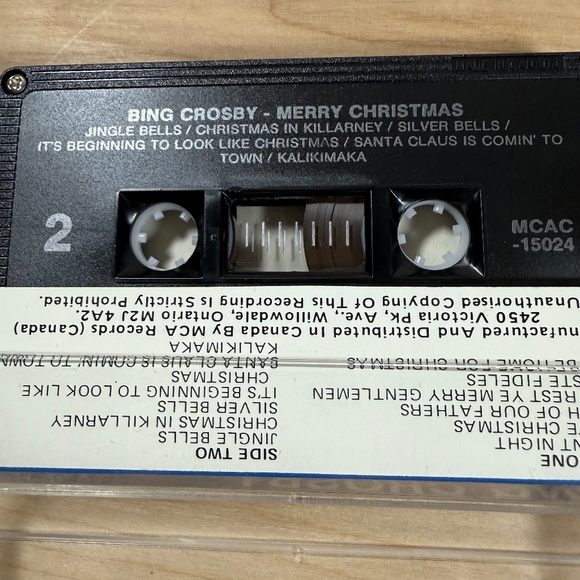 Bing Crosby Merry Christmas Cassette VINTAGE - Picture 7 of 7